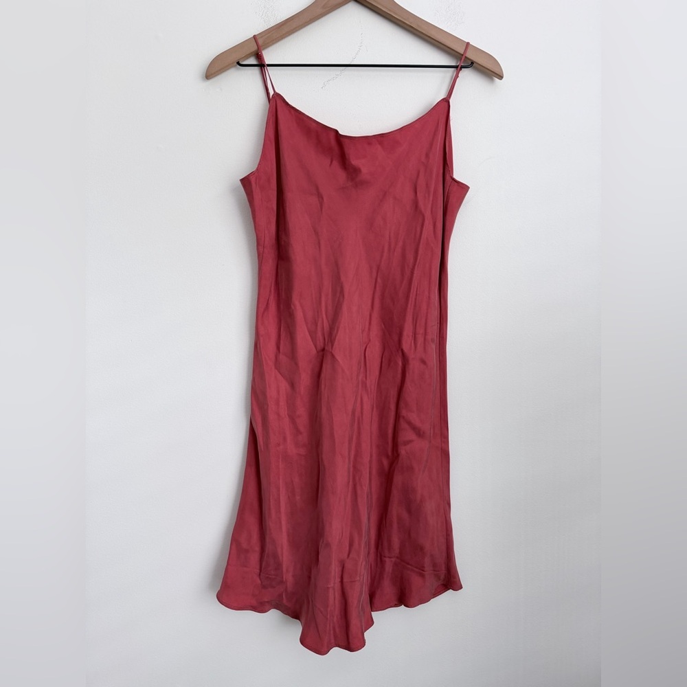 J. crew Gwen Cupro Mini Slip Dress silky adjustable straps cowl neck 8